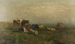 Sample artwork by Thomas Harris Robinson (1834 - 1888), known for animal, landscape, genre, portrait - View similar artists and auction records