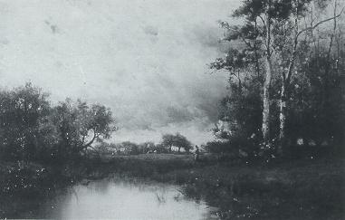 Shepherdess by a Pond, Catt