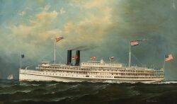 Portrait of the American Steamer Puritan