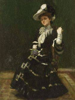 The Nosegay of Violets/Portrait of a Woman
