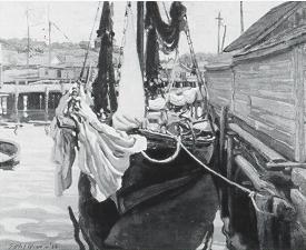The Fisherman From Down East by Joseph Olson - Auction record, sale price, and art valuation. Compare with similar artists and explore comparable artworks.