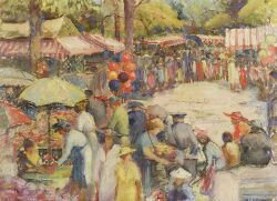 At The Fair by Marian Steele - Auction record, sale price, and art valuation. Compare with similar artists and explore comparable artworks.