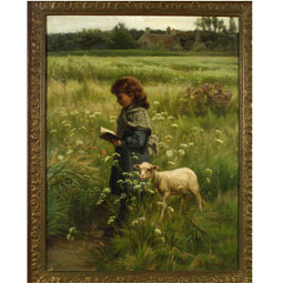 A Girl and Her Lamb