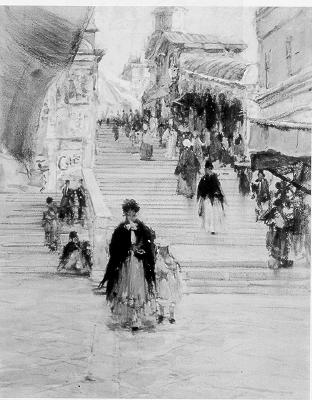 A Walk in Venice/View of Rialto by Francis Hopkinson Smith - Auction record, sale price, and art valuation. Compare with similar artists and explore comparable artworks.