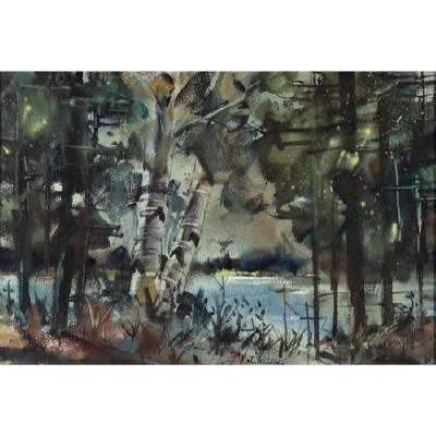Sample artwork by Edgar Albert Whitney (1891 - 1987), known for figure, coastal view, marine and landscape painting, teaching - View similar artists and auction records