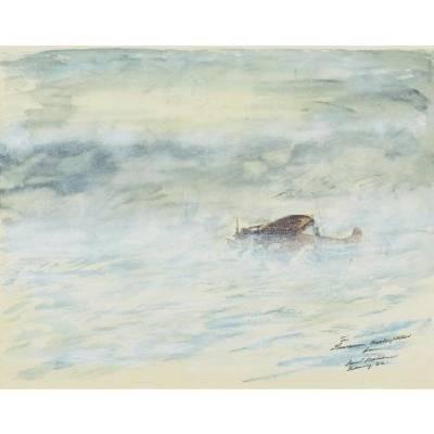 Sample artwork by Bernt Balchen (Born 1899), known for watercolorist - View similar artists and auction records