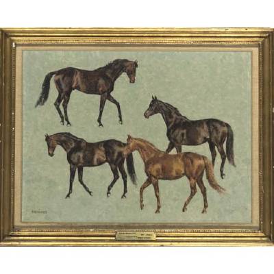 Portsmouth, My Card, Juanita and Red by Milton Menasco - Auction record, sale price, and art valuation. Compare with similar artists and explore comparable artworks.