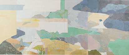 Sample artwork by Kenzo Okada (1902 - 1982), known for geometric non ob-landscape painting, mural - View similar artists and auction records