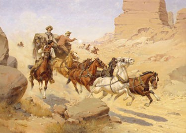 Attack on the Stagecoach by Herman Wendelborg Hansen - Auction record, sale price, and art valuation. Compare with similar artists and explore comparable artworks.