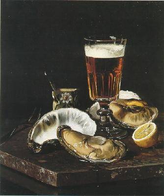 Still Life with Beer and Oysters