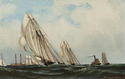 Sappho Off Sandy Hook Lightship