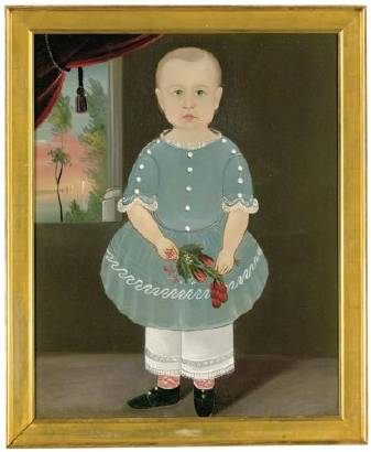 Portrait of a Young Boy with Flowers