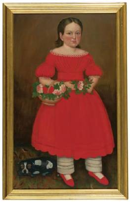 Sample artwork by Milton Hopkins (1789 - 1844), known for full-length naive portrait-children - View similar artists and auction records