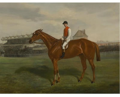 LORD FALMOUTH'S GALLIARD, WINNER OF THE 2,000 GUINEAS AT NEWMARKET, APRIL 1883 by Benjamin Cam Norton - Auction record, sale price, and art valuation. Compare with similar artists and explore comparable artworks.
