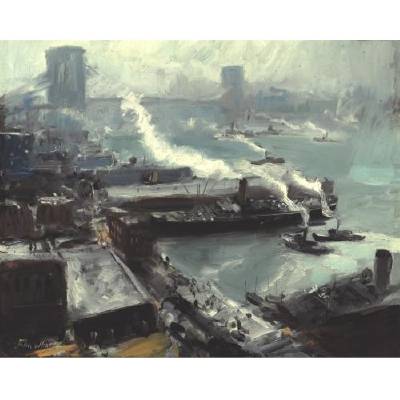 Brooklyn Bridge from the Brooklyn Navy Yard