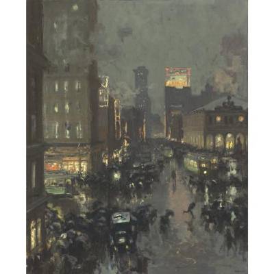 A Rainy New York Street