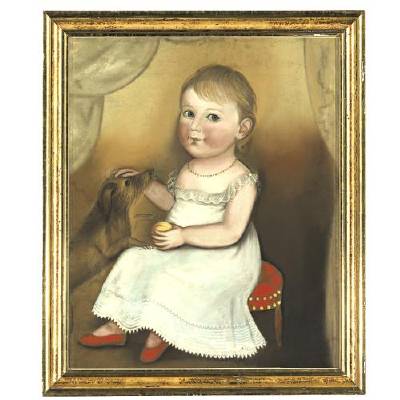 Sample artwork by Deacon Robert Peckham (1785 - 1877), known for naive portrait and ornamental painting - View similar artists and auction records