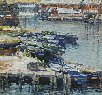 Docks in Winter by Charles Kaelin - Auction record, sale price, and art valuation. Compare with similar artists and explore comparable artworks.