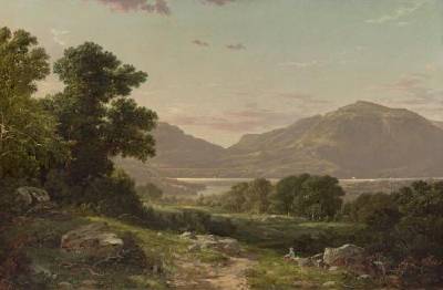 Scene at Cold Spring, Hudson River by David Johnson - Auction record, sale price, and art valuation. Compare with similar artists and explore comparable artworks.