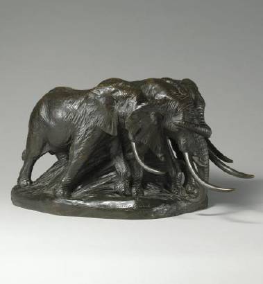 Sample artwork by Carl Ethan Akeley (1864 - 1926), known for wild animal sculpture, panoramas - View similar artists and auction records
