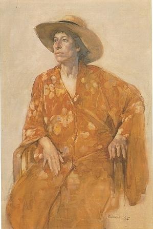 Woman in a Beach Hat