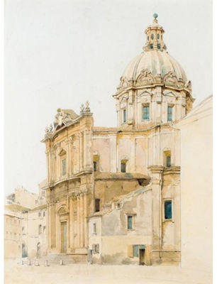 VIEW OF THE CHURCH OF ST. LUKE, ROME