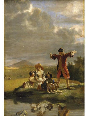 Sample artwork by Jean Huber (1721 - 1786), known for painting - View similar artists and auction records