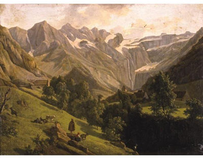 VIEW OF THE CANYON AND WATERFALL OF GAVARNIE by Alexandre Louis Robert Millin Duperreux - Auction record, sale price, and art valuation. Compare with similar artists and explore comparable artworks.