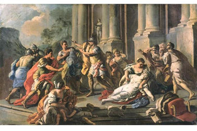 HORATIUS SLAYING HIS SISTER AFTER THE DEFEAT OF THE CURIATII