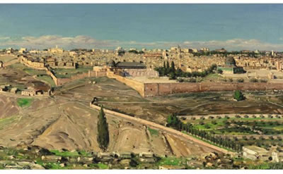 VIEW OF JERUSALEM, 1946
