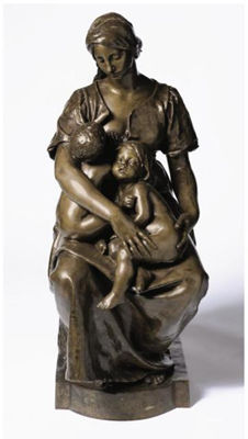 CHARITY by Paul Dubois - Auction record, sale price, and art valuation. Compare with similar artists and explore comparable artworks.
