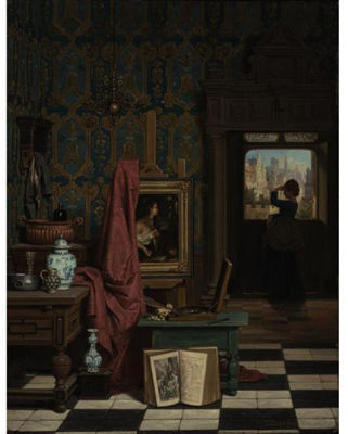 Sample artwork by Charles Joseph Grips (1825 - 1920), known for painting - View similar artists and auction records