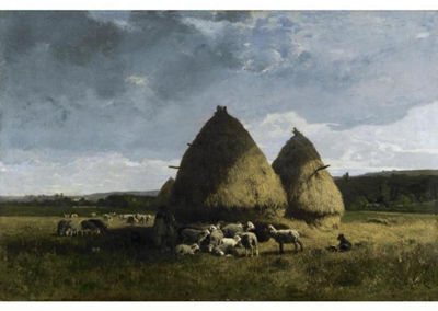 Sample artwork by Alexandre DeFaux (1826 - 1900), known for landscape, animal - View similar artists and auction records