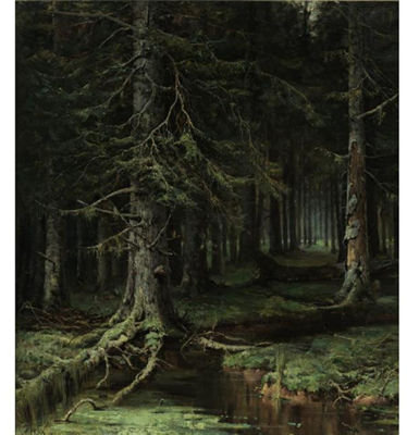 FOREST by Julius Yulevich Von Klever - Auction record, sale price, and art valuation. Compare with similar artists and explore comparable artworks.