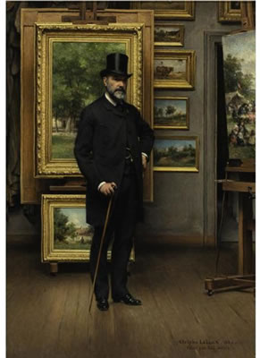SELF PORTRAIT IN A PICTURE GALLERY