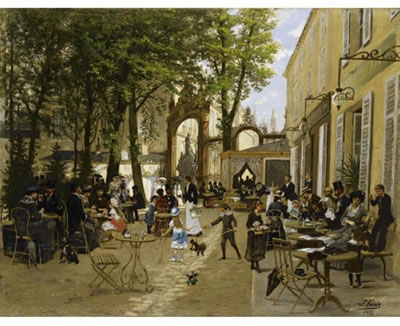 THE TERRACE OF THE CAFÉ DU GLACIER, PLACE STANISLAS, NANCY