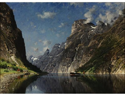 A VIEW OF A FJORD