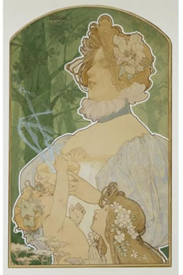 Sample artwork by Georges (Henri) Privat-Livemont (1861 - 1936), known for art nouveau poster art-fetching young women, painting - View similar artists and auction records