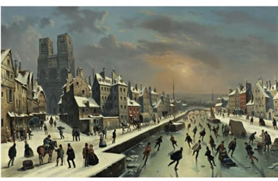 ICE SKATING ON THE CANAL