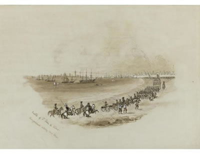 BATALLA DE VERACRUZ by Anthony Carey Stannus - Auction record, sale price, and art valuation. Compare with similar artists and explore comparable artworks.