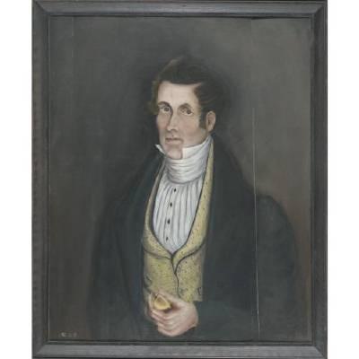 Portrait of a Dark-Haired Gentleman by Asahel Lynde Powers - Auction record, sale price, and art valuation. Compare with similar artists and explore comparable artworks.