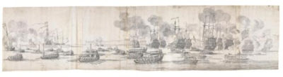 THE VISIT OF CHARLES II TO THE TIGER: PASSING WOOLWICH AND SEVERAL OF THE KING'S SHIPS
