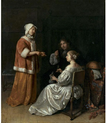 THE SEDUCTION by Caspar Netscher - Auction record, sale price, and art valuation. Compare with similar artists and explore comparable artworks.