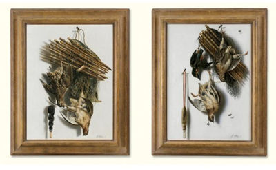Sample artwork by Jacobus Biltius (1633 - 1681), known for painting, game still lifes, kitchen still lifes, trompe-l'oeil still lifes with birds - View similar artists and auction records