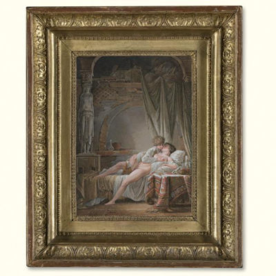 Sample artwork by Jean Baptiste Mallet (1759 - 1835), known for figure, genre paintings - View similar artists and auction records