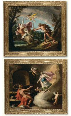 THE RAPE OF DEIANIERA; VENUS AND VULCAN (Pair)