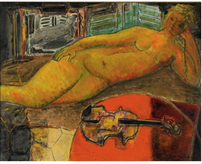 Nude and Violin