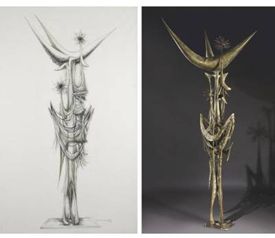 Invocation, Variation #3, And Drawing For Invocation Two Works
