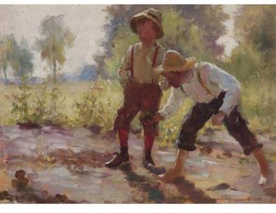 Two Boys Playing