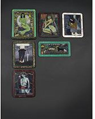 Sample artwork by Tony Fitzpatrick (1958 - 2025), known for album cover design, mixed-media super hero images, engraving - View similar artists and auction records